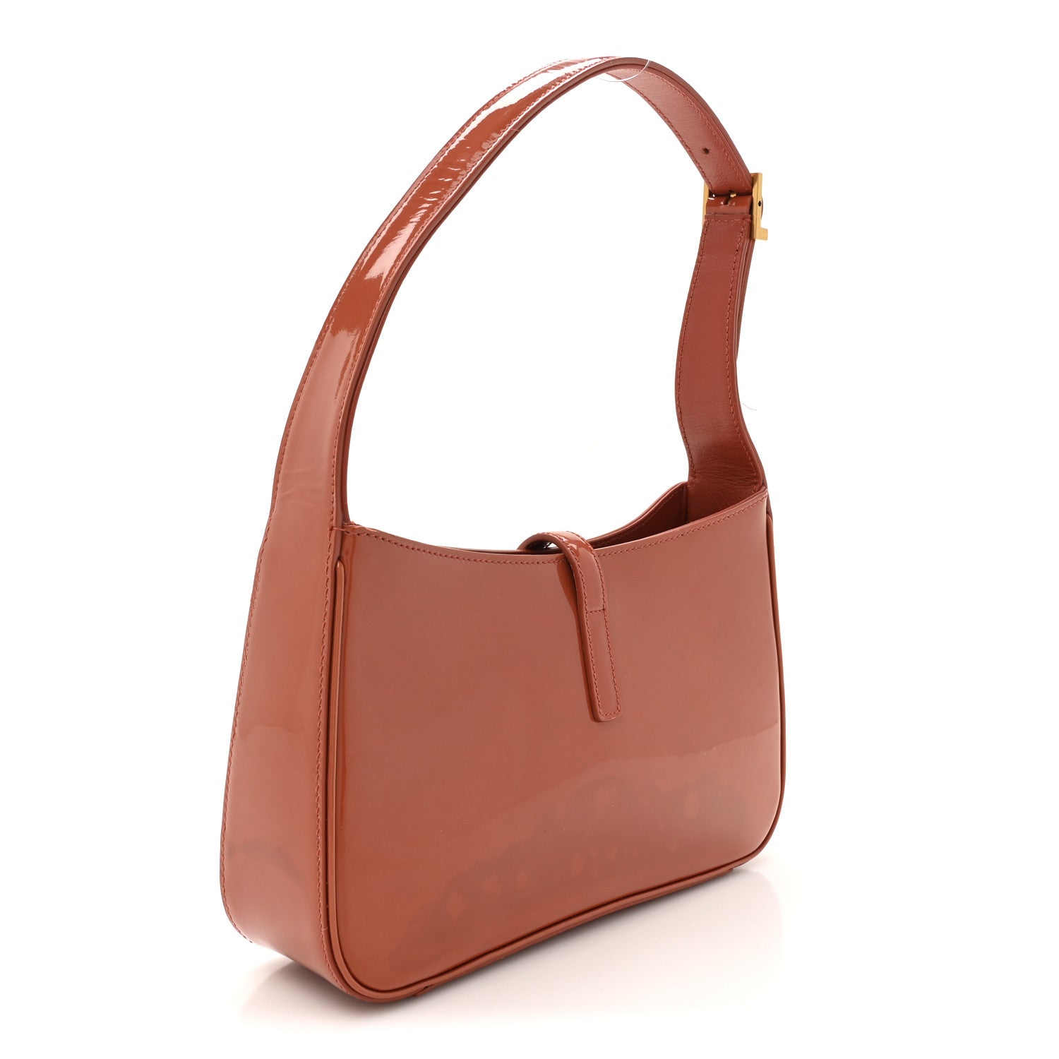 Saint Laurent Patent Le 5 A 7 Hobo Mild Rose 3 of 13
