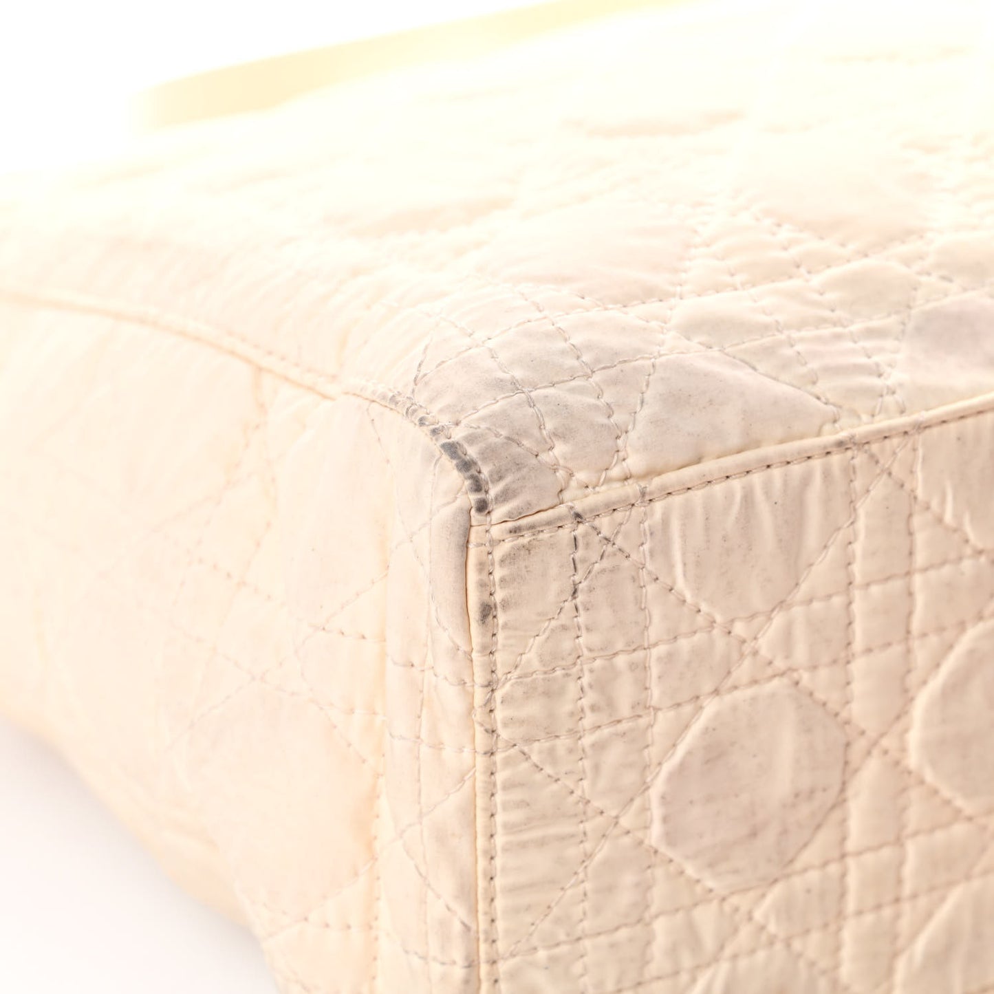 Nylon Cannage Large Lady Dior White
