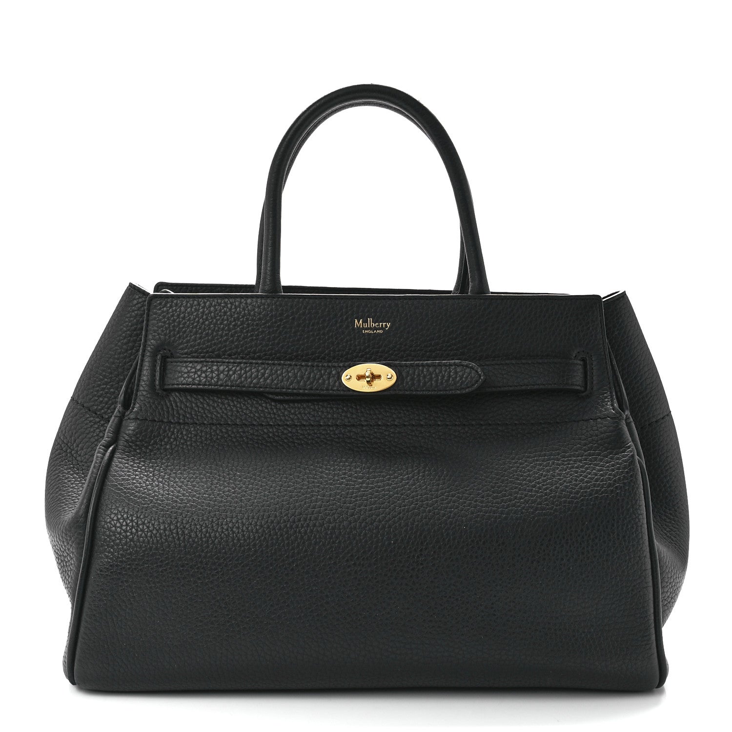 Mulberry Heavy Grain Belted Bayswater Tote Black 1 of 10
