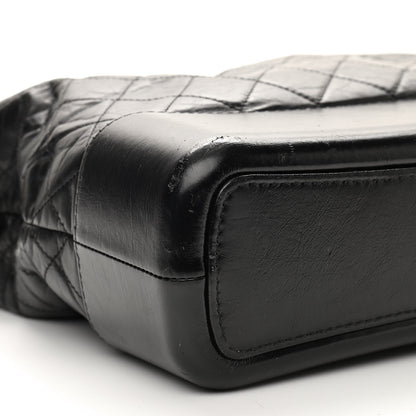 Chanel Aged Calfskin Quilted Large Gabrielle Hobo Black 9 of 10