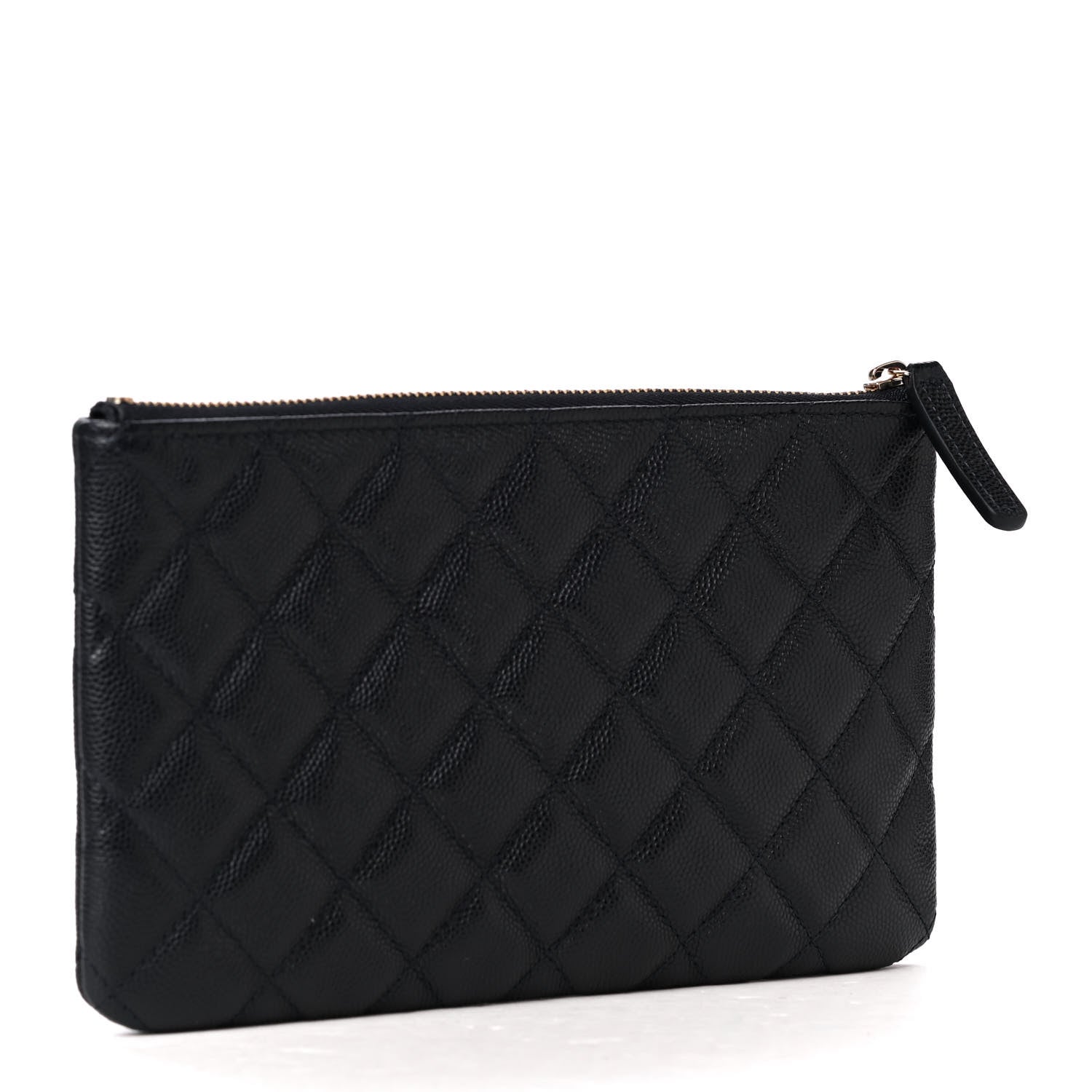 Chanel Caviar Quilted Cosmetic Case Navy Blue 2 of 5