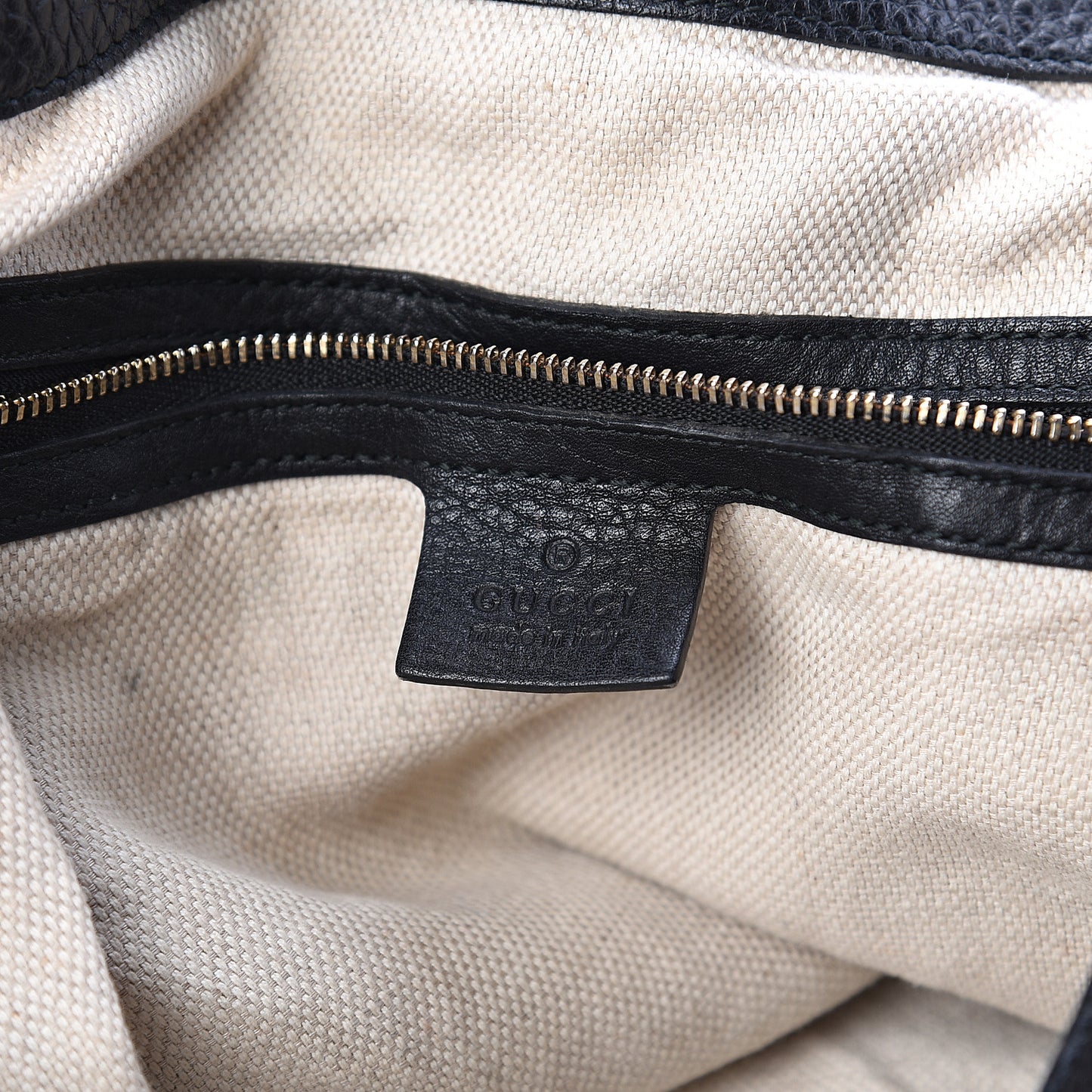 Pebbled Calfskin Medium Soho Shoulder Bag Black
