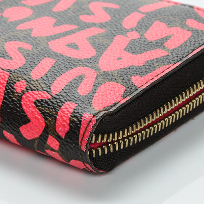 Louis Vuitton Monogram Graffiti Zippy Wallet Fuchsia 9 of 10
