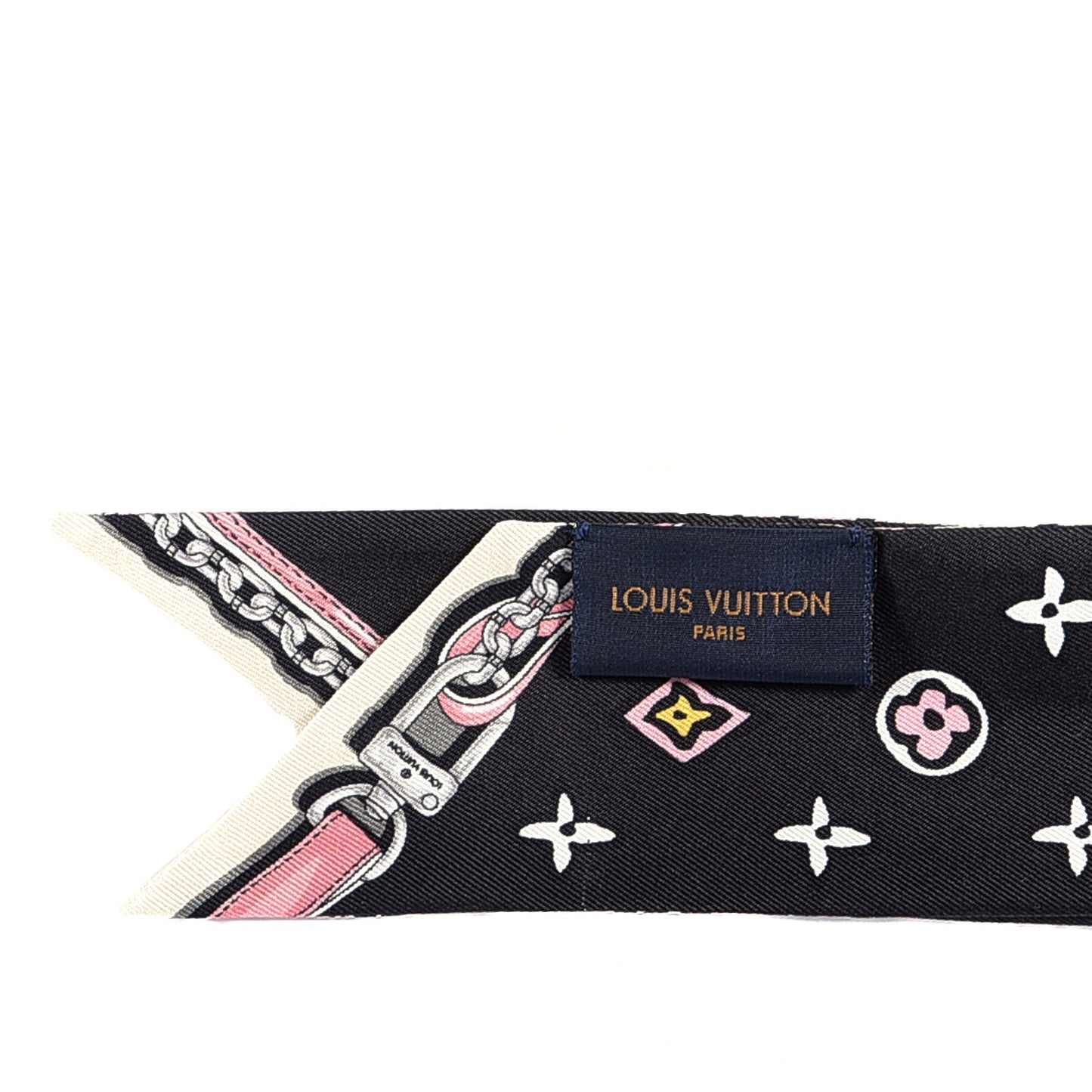 Silk Monogram Wild At Heart BB Bandeau Black