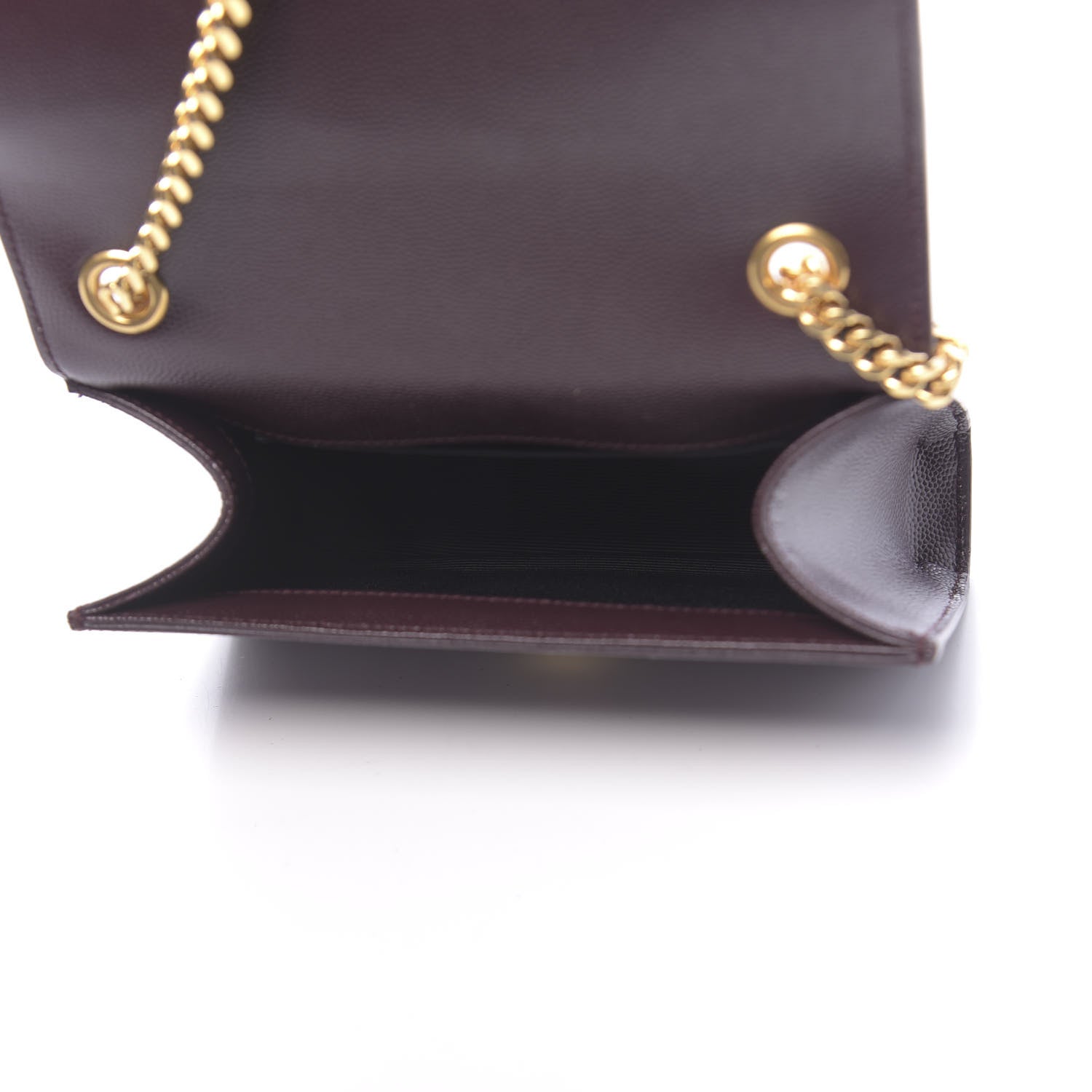 Saint Laurent Grain De Poudre Small Monogram Kate Satchel Armaranto 5 of 9