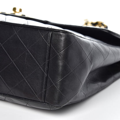 Chanel Lambskin Quilted XL Jumbo Single Flap Black 12 of 12