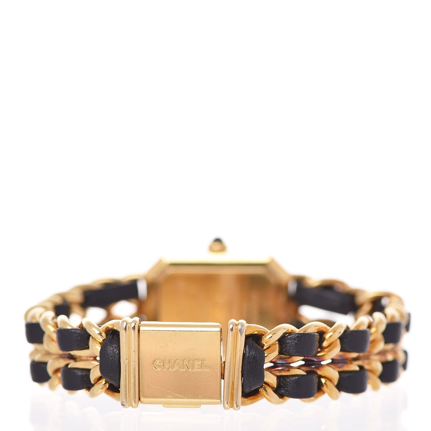 Stainless Steel Lambskin 20mm Chain Premiere Quartz Watch Gold L