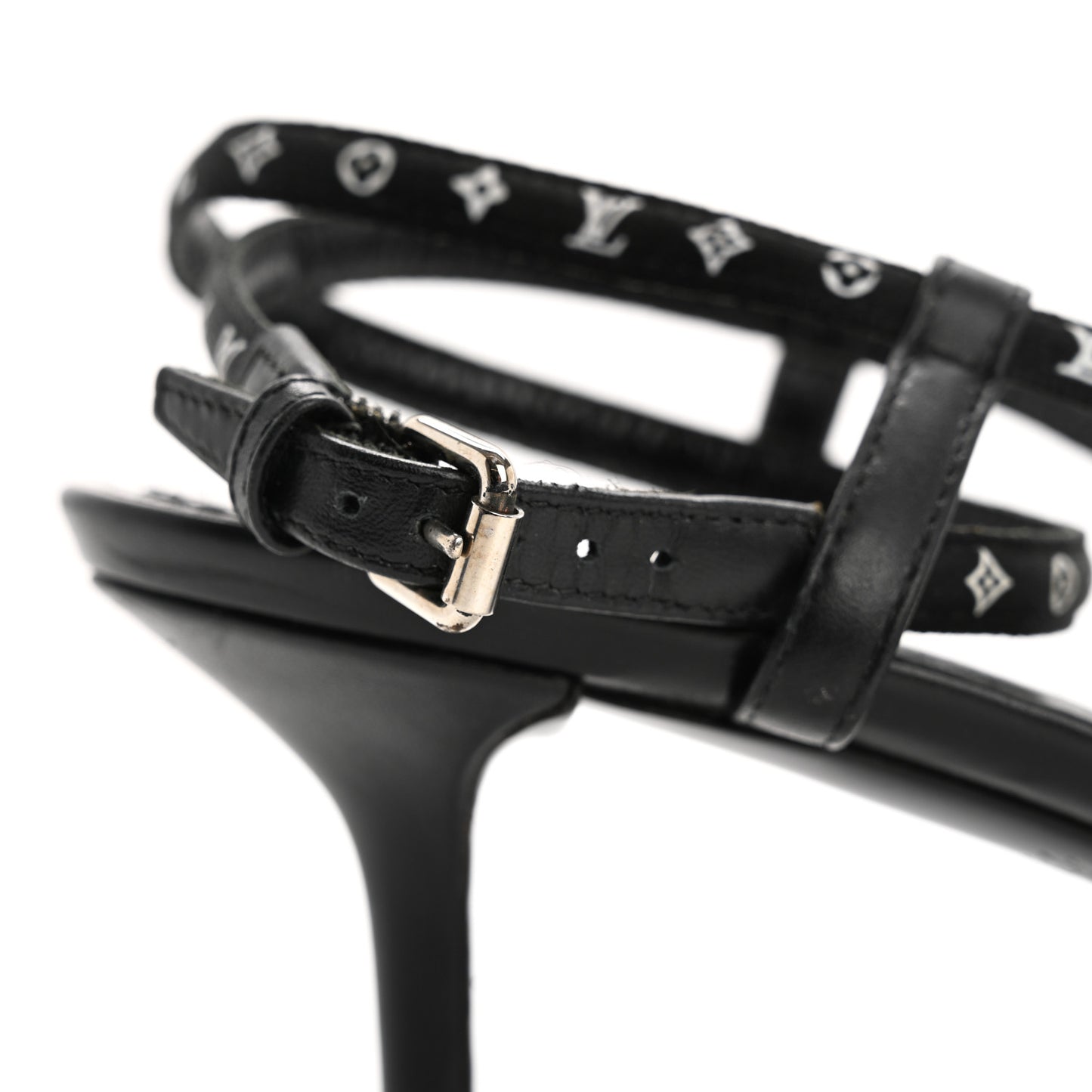 Satin Calfskin Citizen Sandals 37 Black