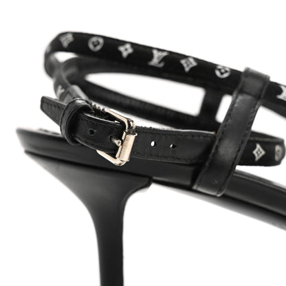 Louis Vuitton Satin Calfskin Citizen Sandals 37 Black 9 of 13