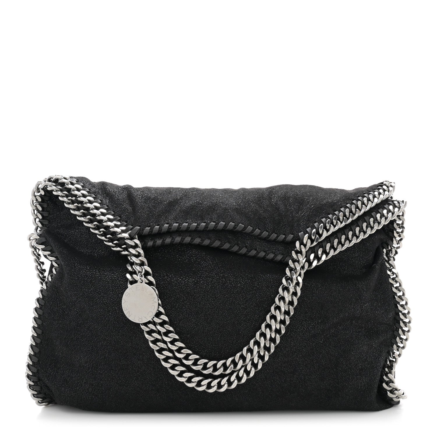 Stella McCartney Shaggy Deer Falabella Fold Over Tote Black 1 of 11