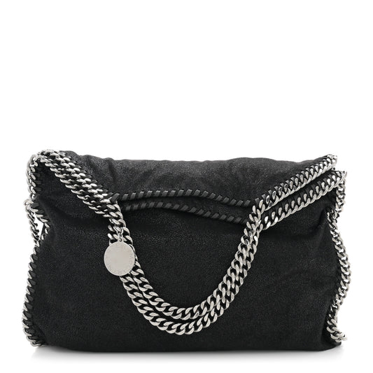 Shaggy Deer Falabella Fold Over Tote Black