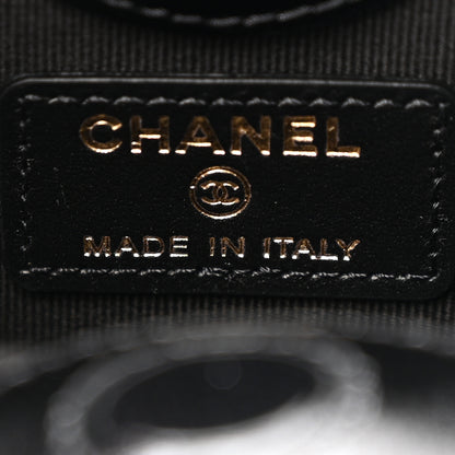 Chanel Shiny Lambskin Quilted Micro 31 Clutch With Chain Black 6 of 11