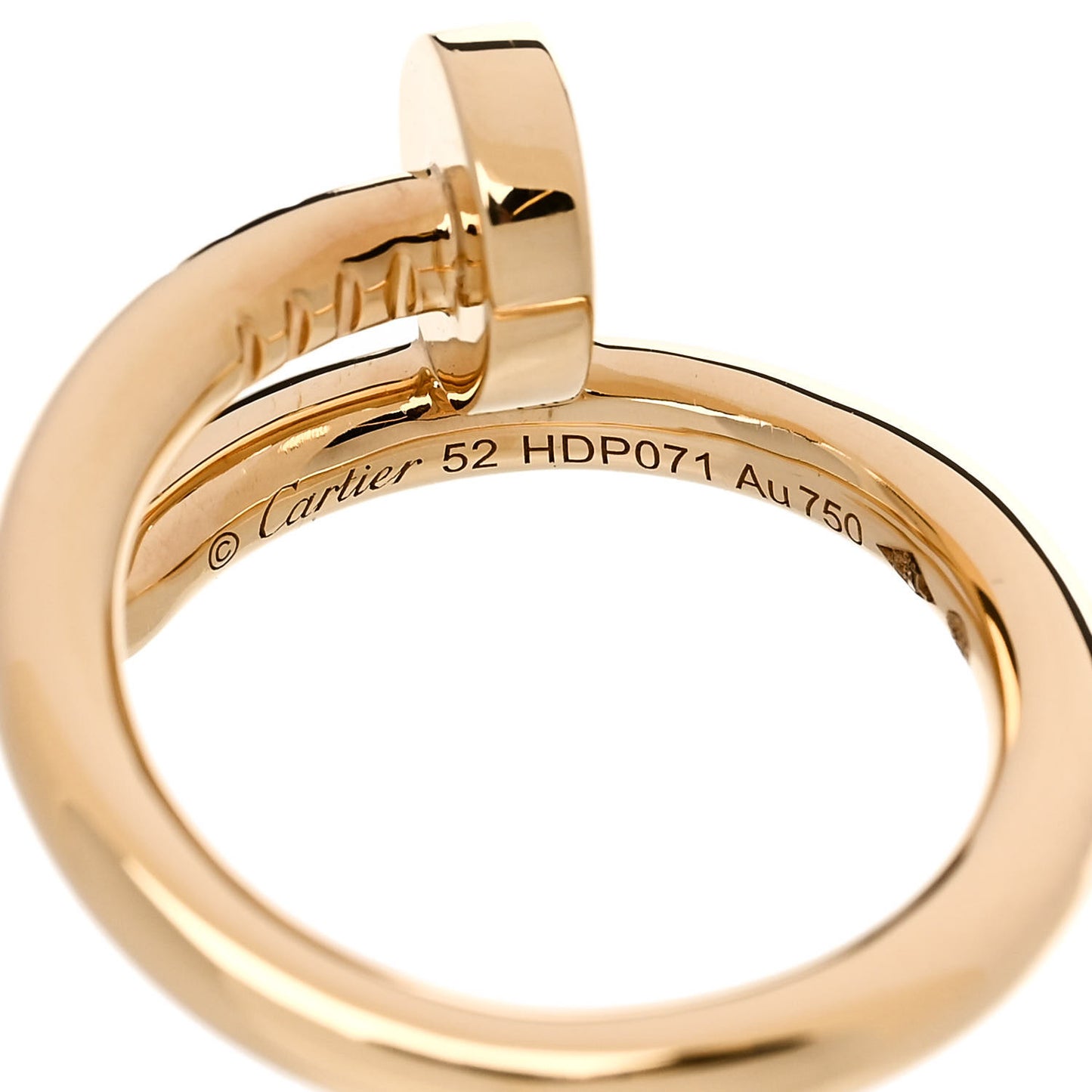 18K Yellow Gold Juste Un Clou Ring 52 6