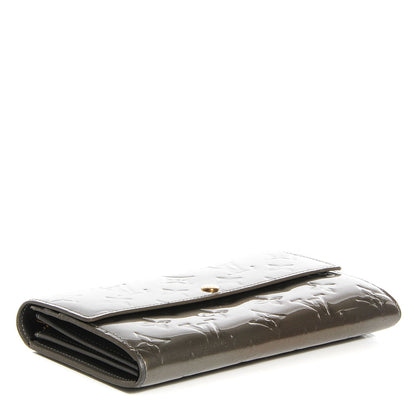 Louis Vuitton Vernis Sarah Wallet Gris Art Deco 4 of 7