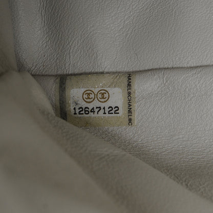 Chanel Washed Caviar Maxi Single Flap White 8 of 8