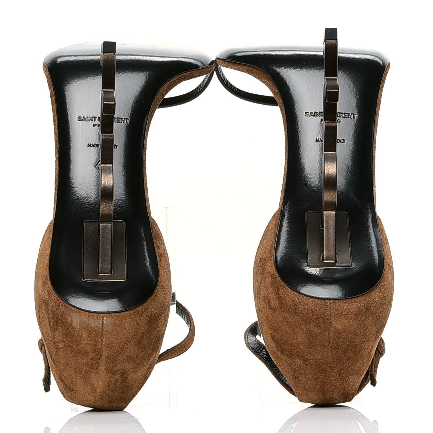Suede Calfskin Opyum 110 Sandals 41 Cachemere Gold