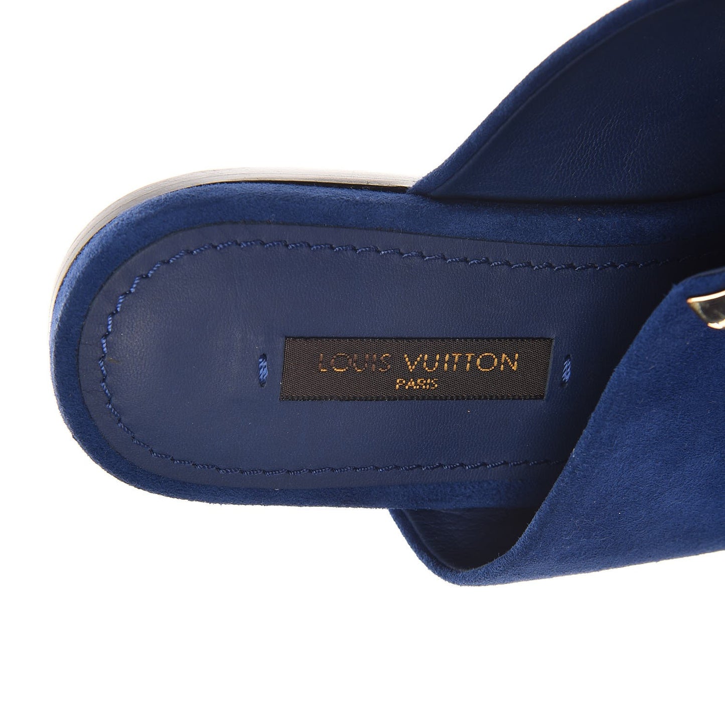Suede Bayfront Mule Sandals 36.5 Blue Nuit
