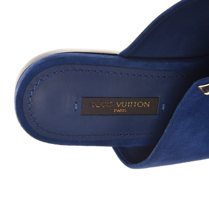 Louis Vuitton Suede Bayfront Mule Sandals 36.5 Blue Nuit 7 of 8