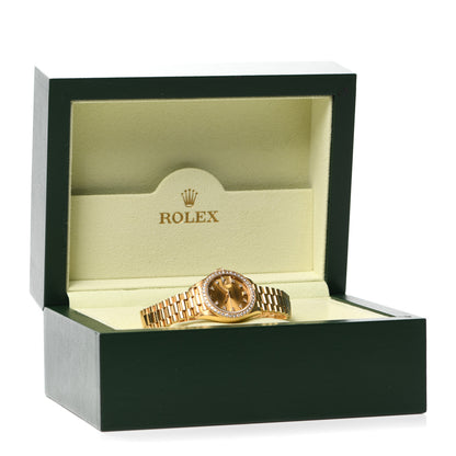 Rolex 18K Yellow Gold Diamond 26mm Datejust President Watch Champagne 69178 5 of 5