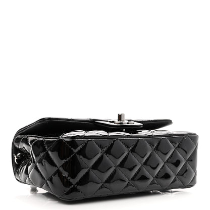 Chanel Patent Calfskin Quilted Mini Rectangular Flap Black 4 of 11