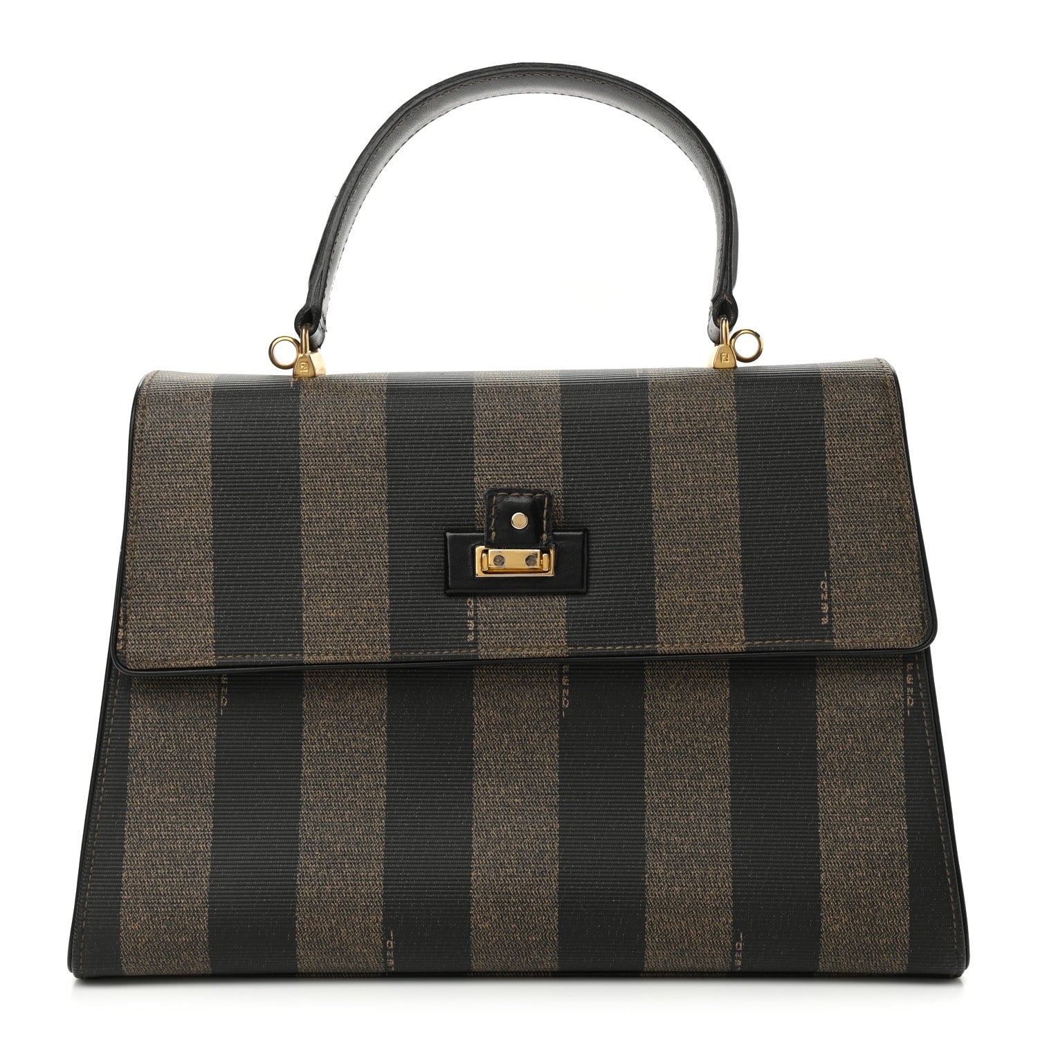 Fendi Pequin Top Handle Bag Tobacco 1 of 13