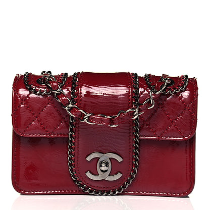 Chanel Patent Mini Madison Flap Red 1 of 8