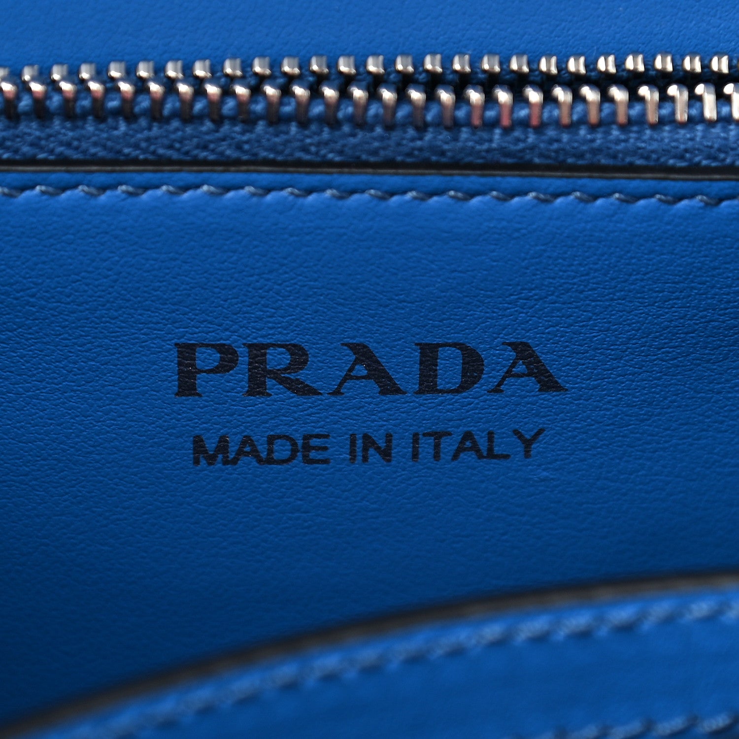 Prada Saffiano City Calfskin Studded Small Elektra Shoulder Bag Blue 6 of 8