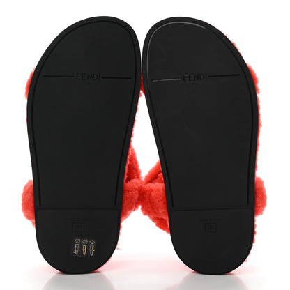 Fendi Shearling FF Fendi Feel Sandals 38 Georgia Georgia Scuro 5 of 9