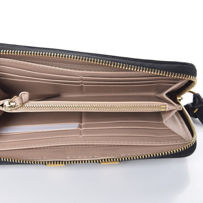 Chloe Grained Calfskin Marcie Long Zip Around Wallet Black 5 of 10