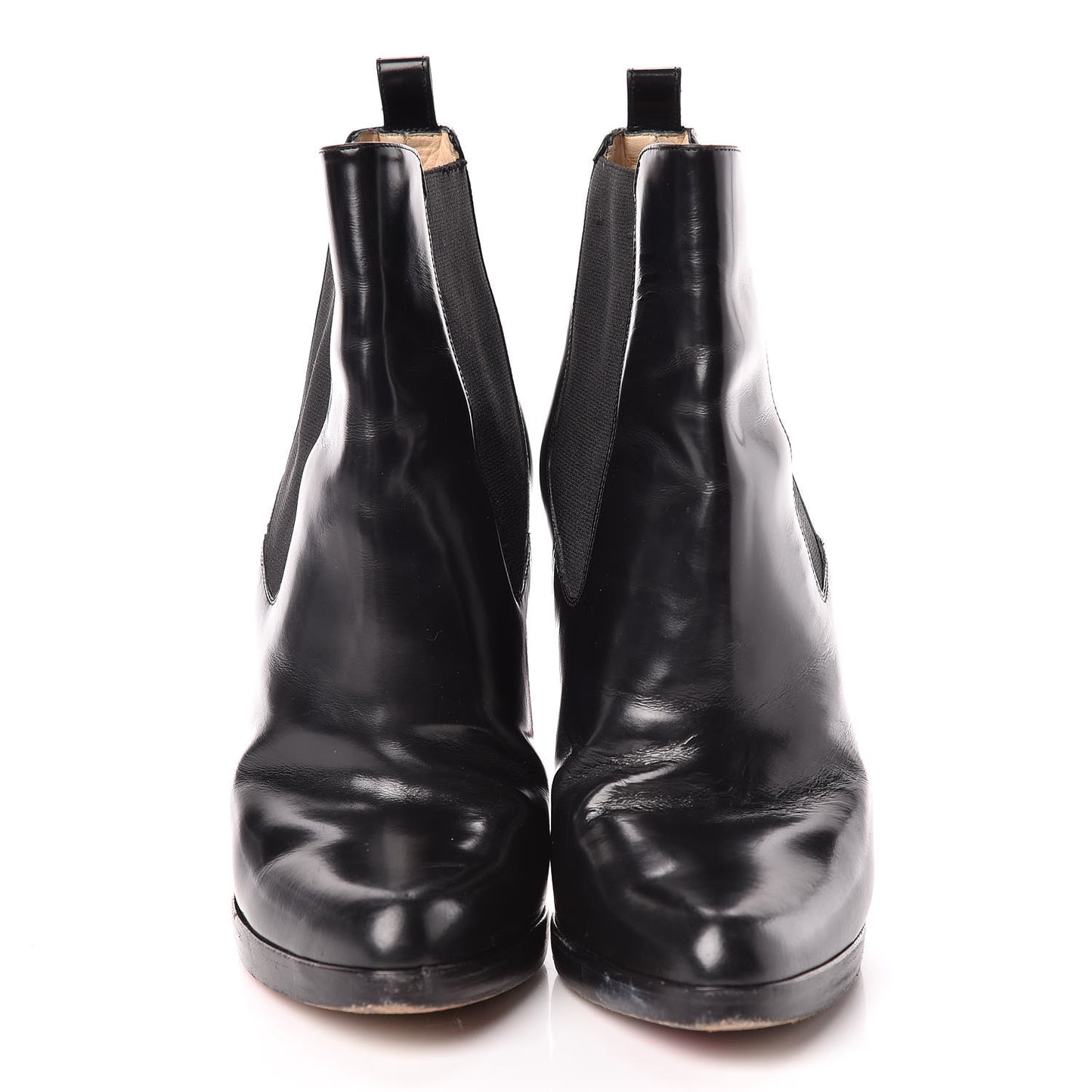 Calfskin Booties 38.5 Black