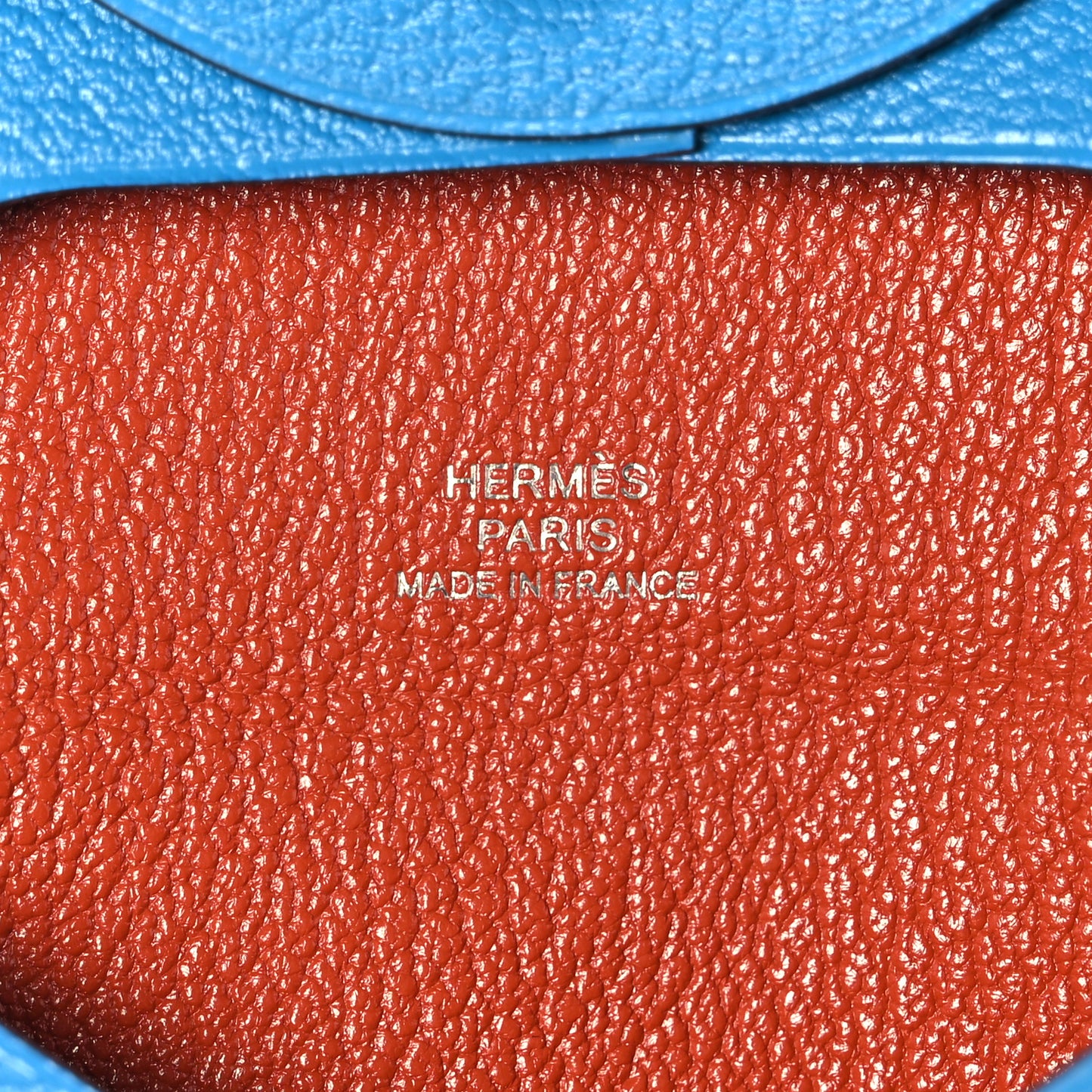 Chevre Mysore Bastia Verso Coin Purse Bleu Frida Cuivre