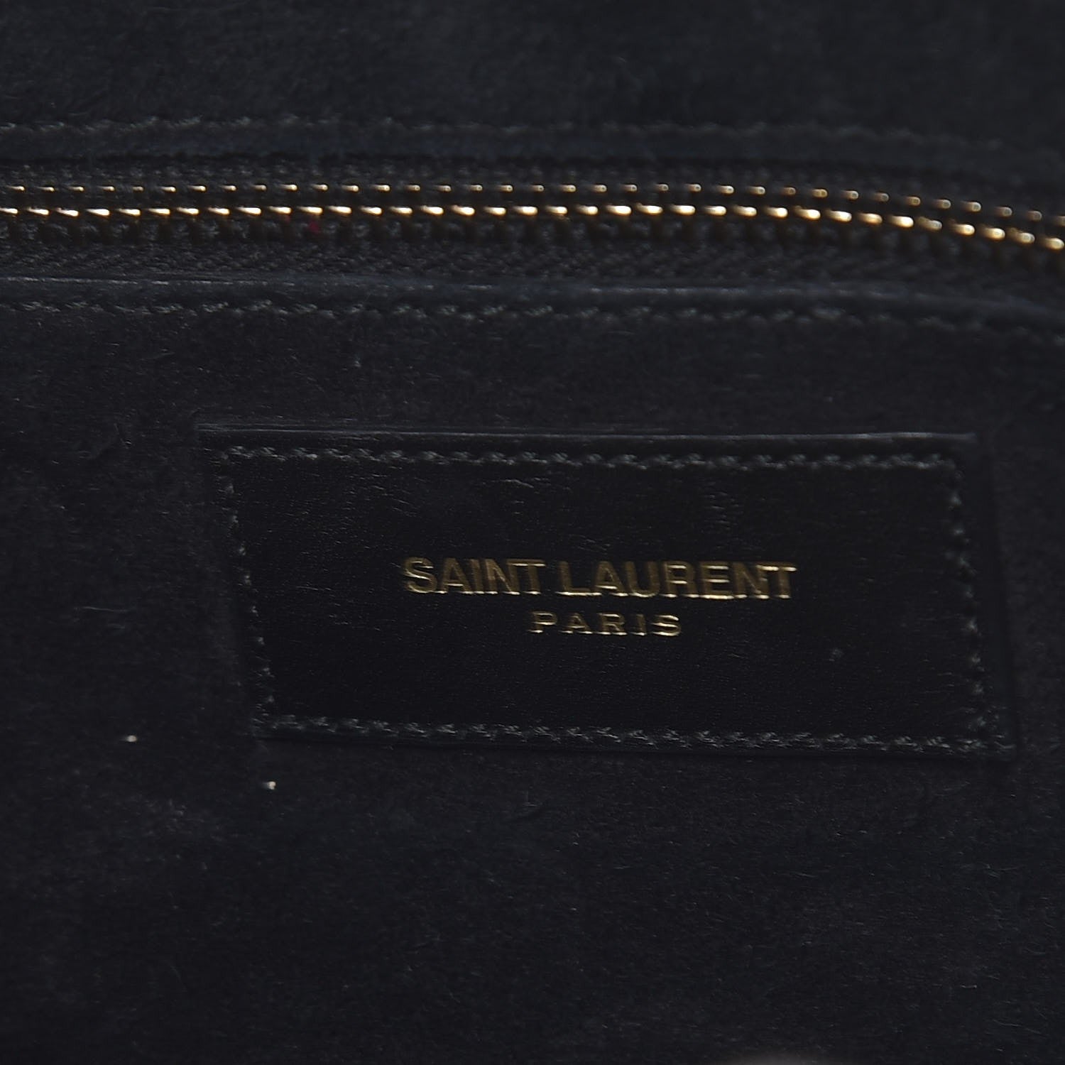 Saint Laurent Calfskin Suede Classic Duffle 6 Black 6 of 14