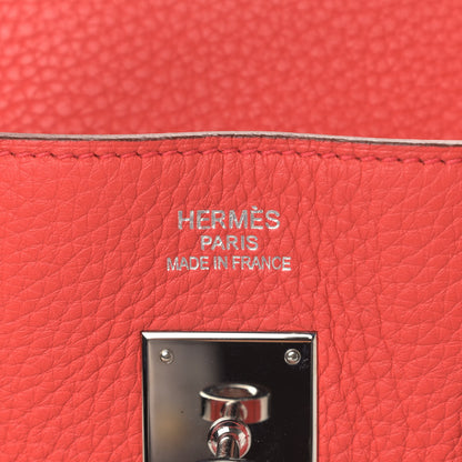 Hermes Taurillon Clemence Birkin 35 Bougainvillea 5 of 8