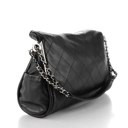 Chanel Lambskin Stitched Medium Ultimate Soft Tote Black 3 of 9