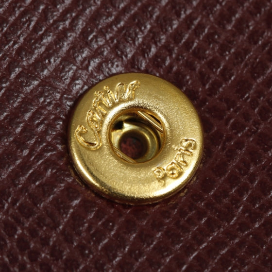 Leather Must de Six Key Holder Burgundy