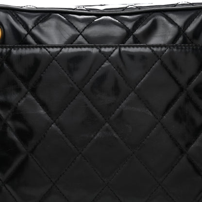 Chanel Patent Quilted Shoulder Bag Black 8 of 10