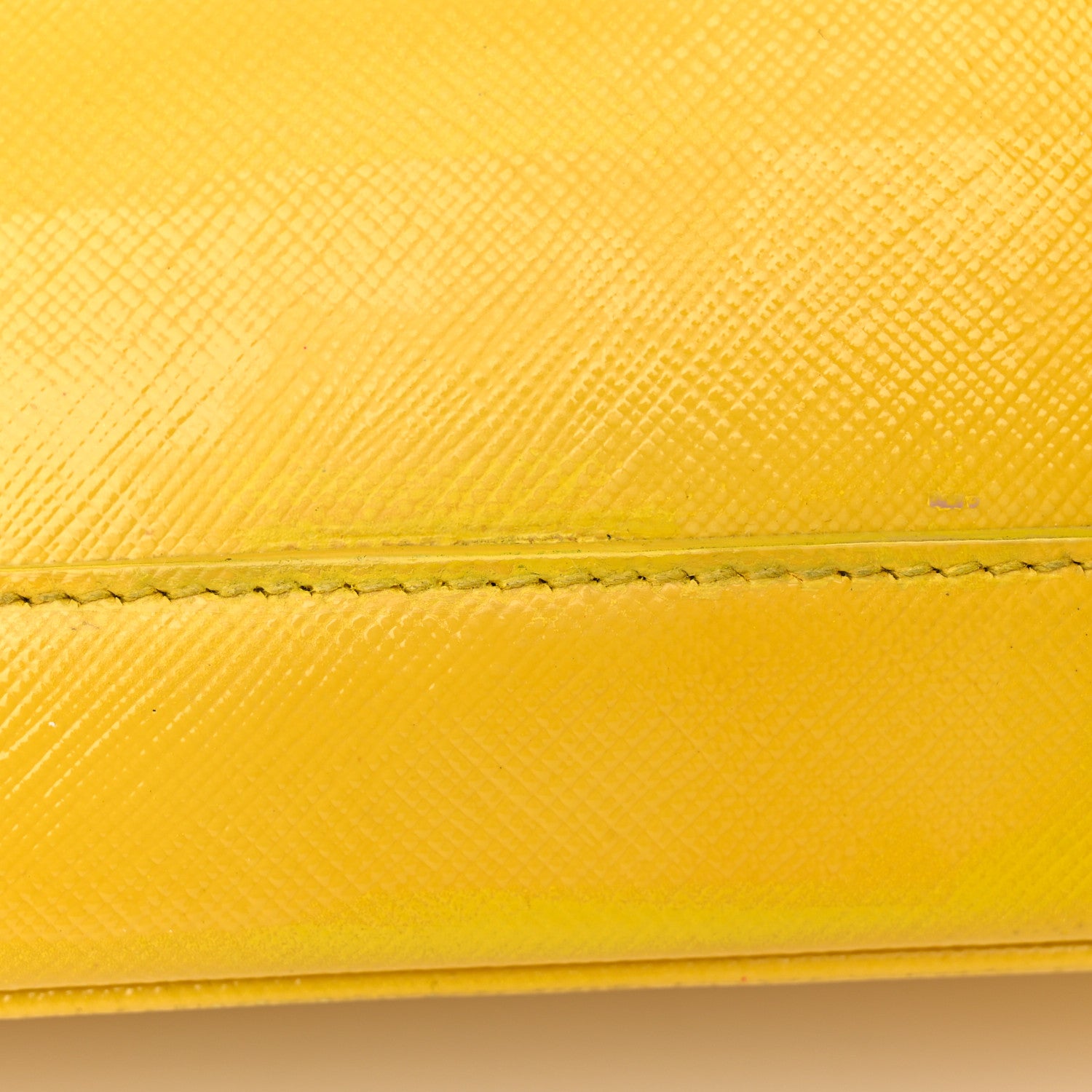 Prada Saffiano Vernice Medium Open Promenade Tote Ananas 20 of 27
