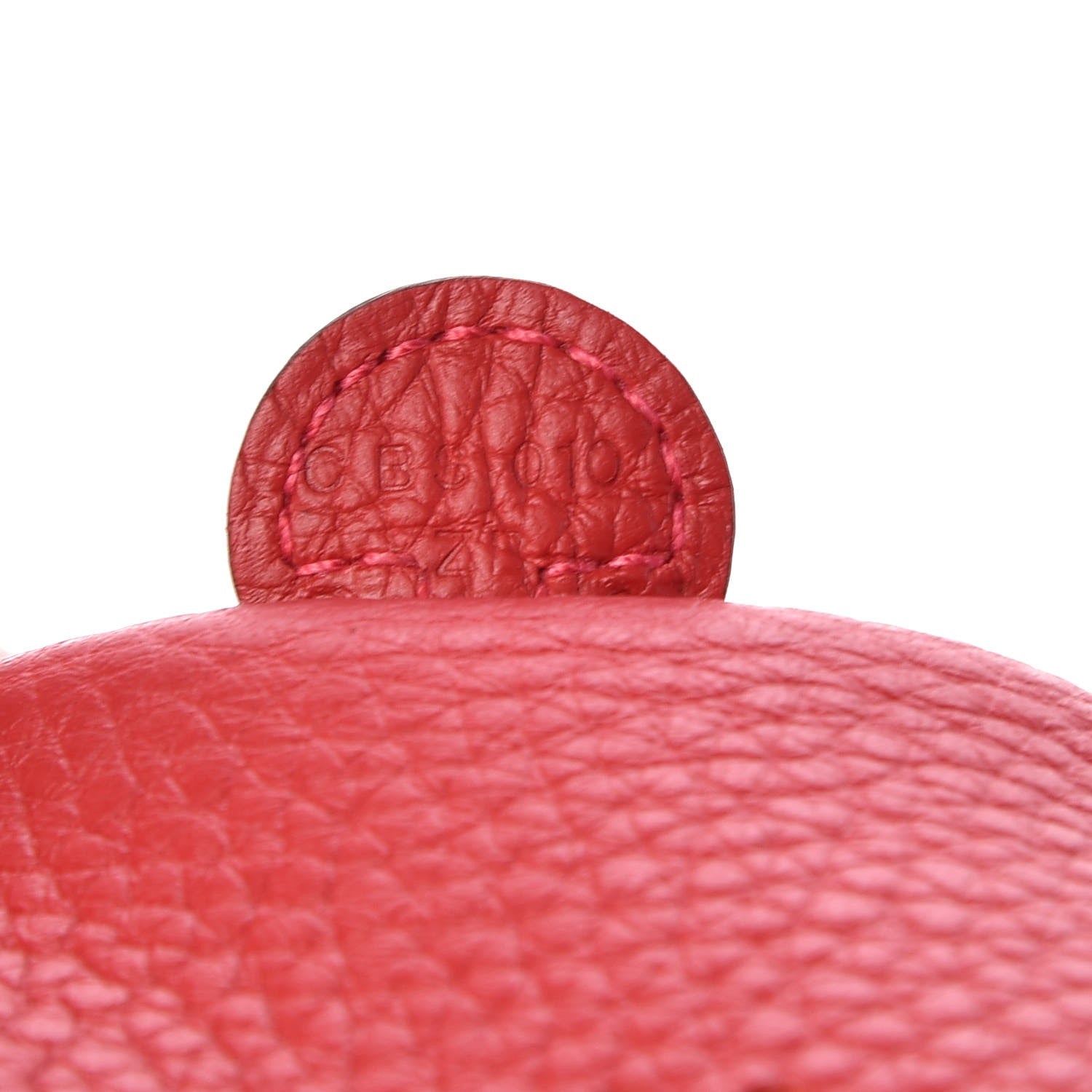 Hermes Taurillon Clemence Evelyne TPM Rouge Casaque 7 of 8