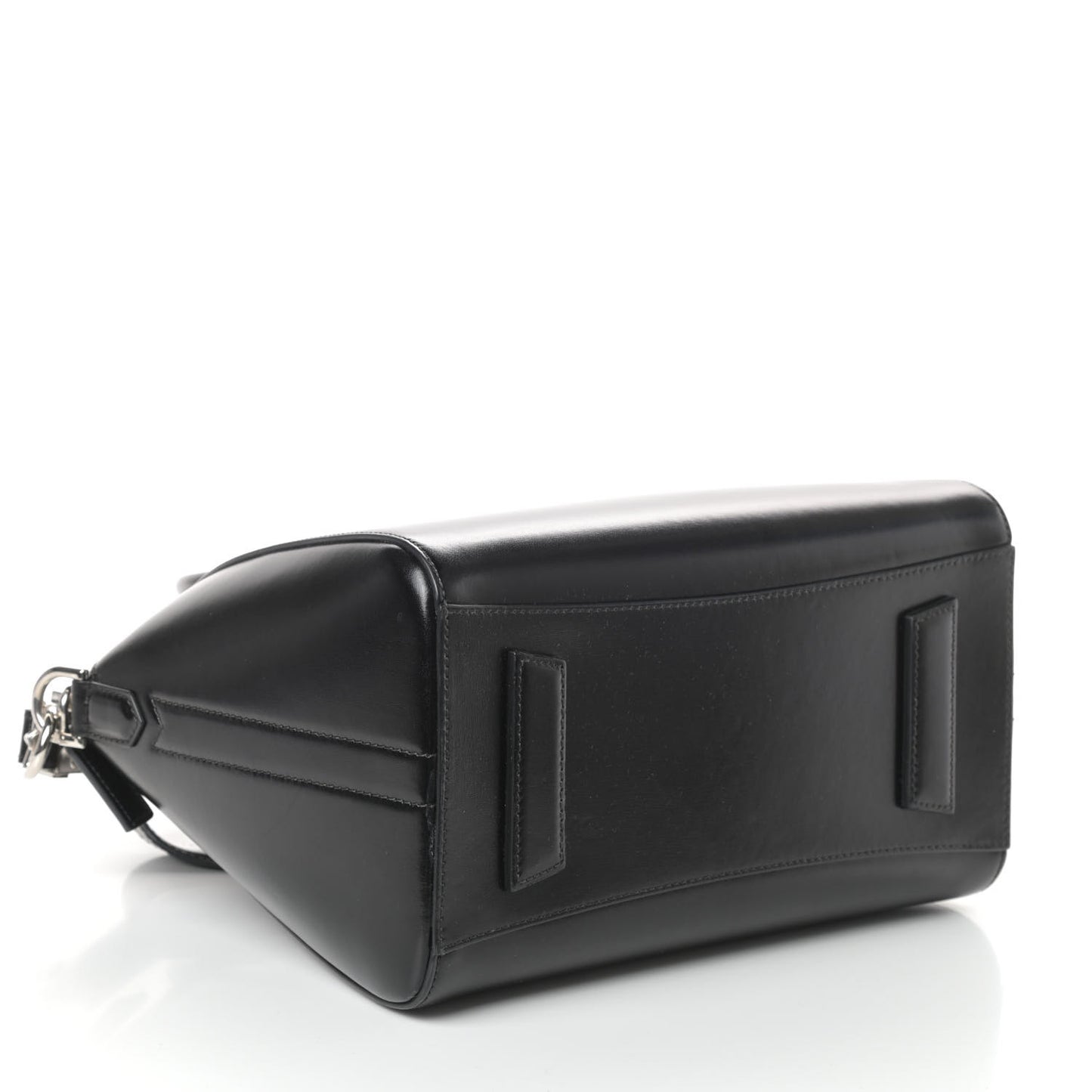 Shiny Lord Calfskin Small Antigona Black