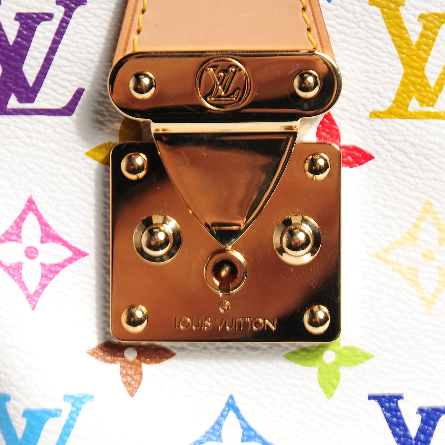 Monogram Multicolor Keepall 45 White