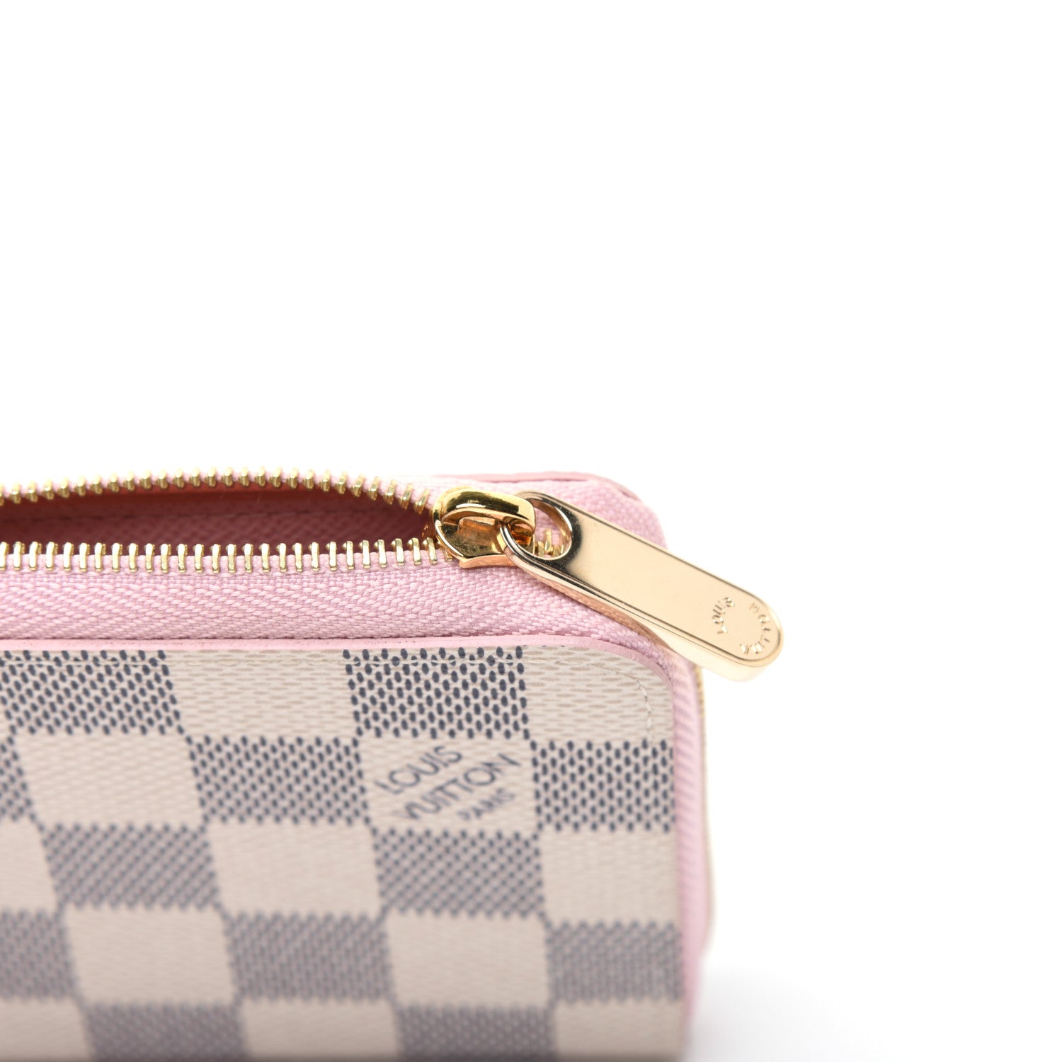 Louis Vuitton Damier Azur Zippy Coin Purse Rose Ballerine 10 of 11