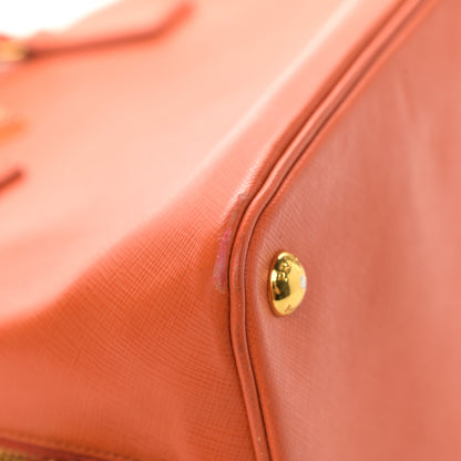 Prada Saffiano Lux Medium Promenade Tote Papaya 10 of 19