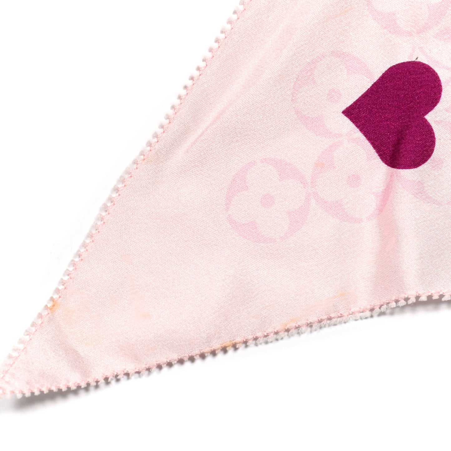 Silk Floral Scarf Pink