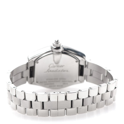 Cartier Stainless Steel Mother of Pearl 31mm Roadster Quartz Watch Pink 3 of 7