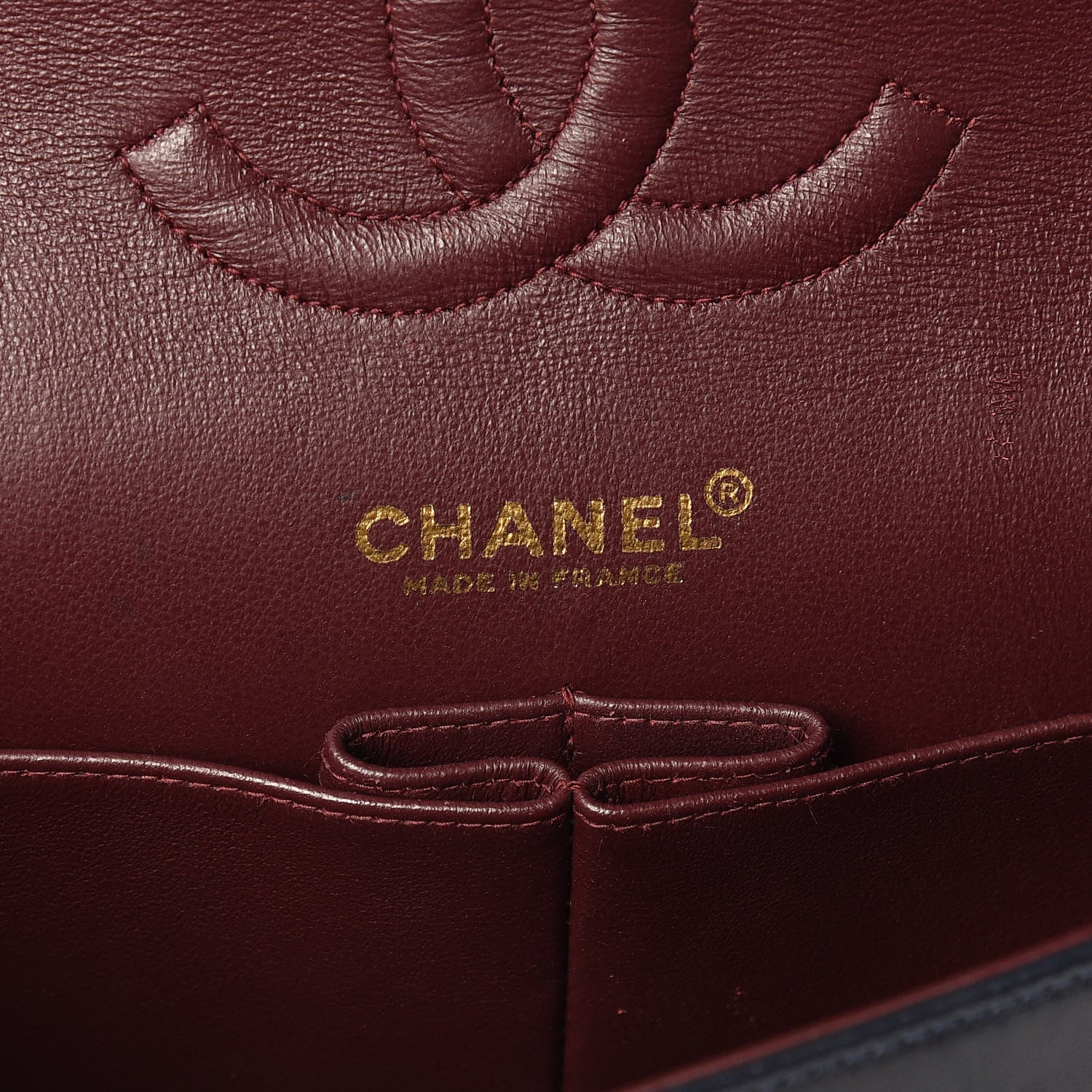 Chanel Lambskin Quilted Medium Double Flap Navy 7 of 15