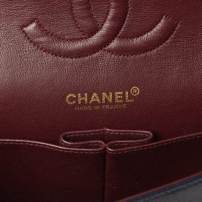Chanel Lambskin Quilted Medium Double Flap Navy 7 of 15