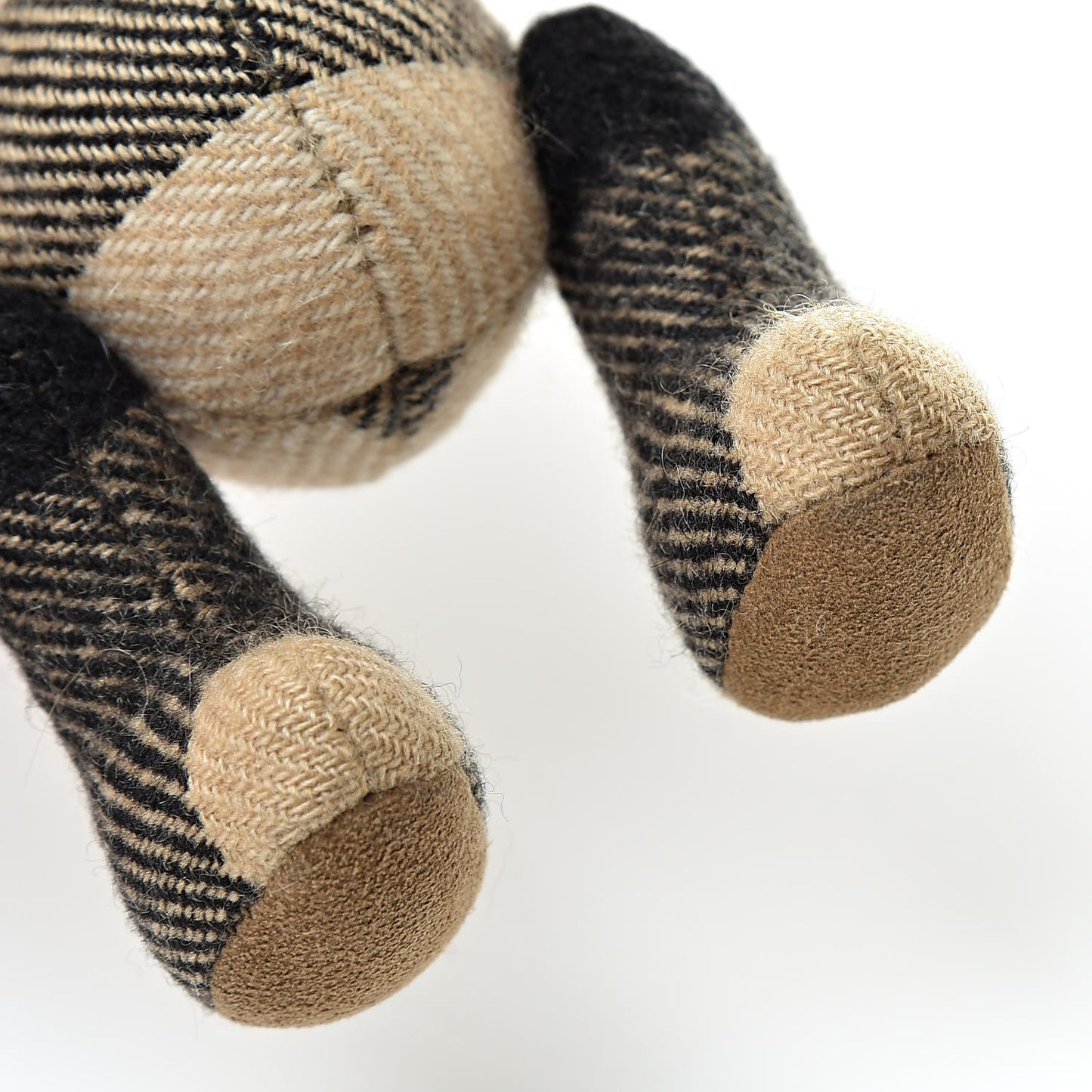 Cashmere Vintage Check Thomas Bear Bag Charm Camel