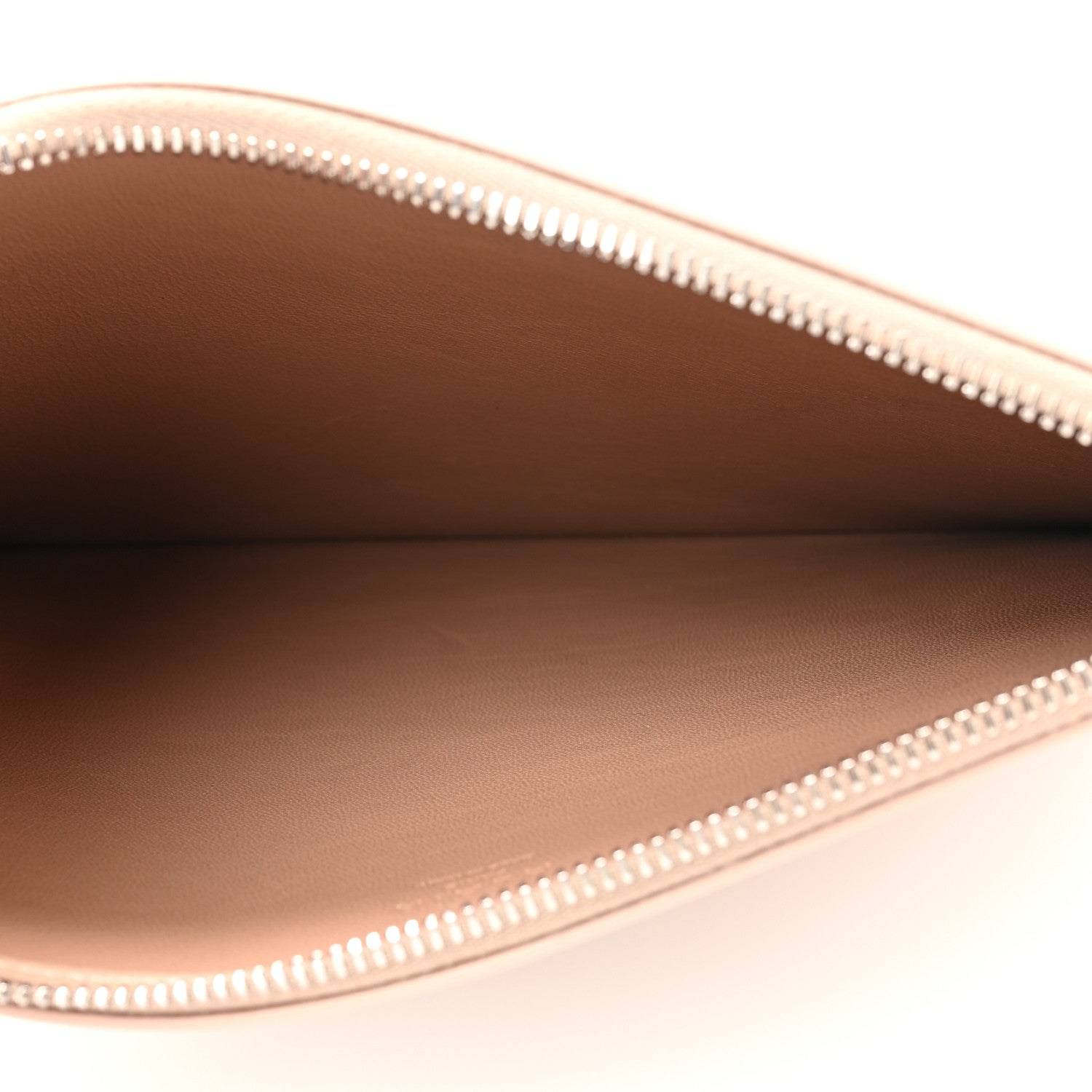 Alaia Calfskin Laser Cut Logo Pouch Sable 5 of 12