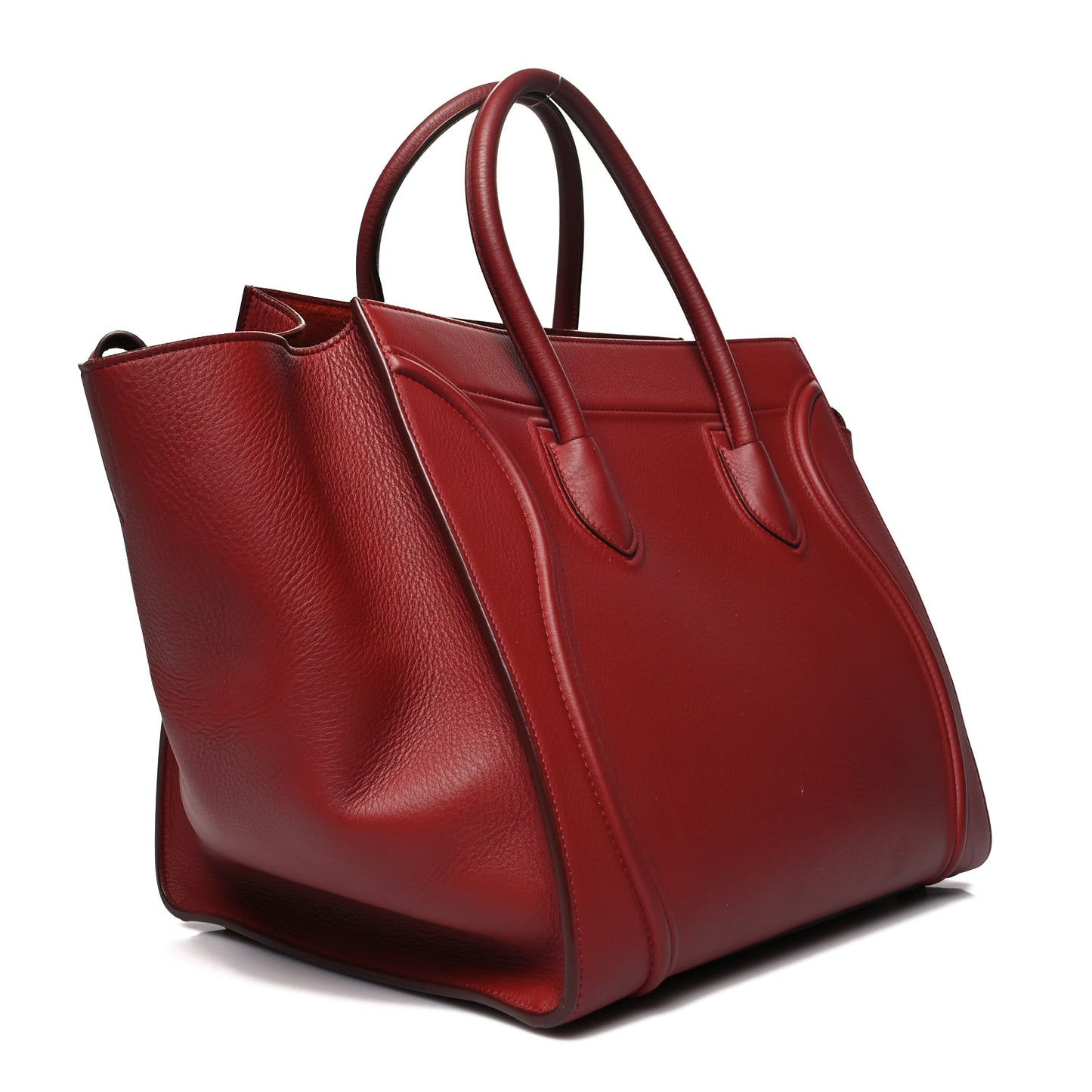 Baby Grained Calfskin Medium Phantom Luggage Carmin