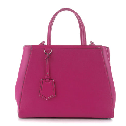 Fendi Vitello Elite Medium 2Jours Tote Magenta 1 of 8